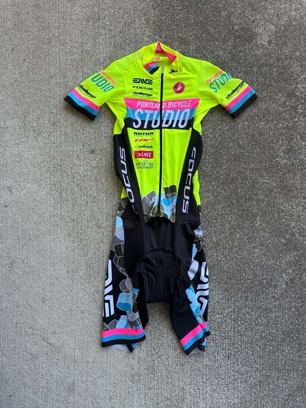 Castelli Portland Bicycle Studio Cycling Skinsuit Speed Suit XS